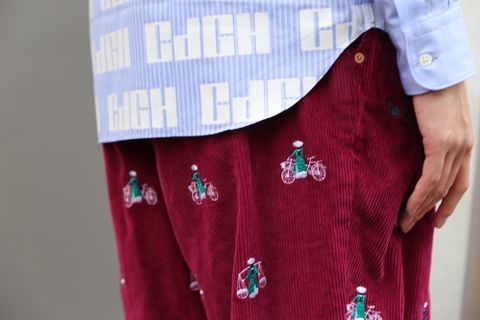 VETNAM EMBROIDERY COURDUROY JACKET & VETNAM EMBROIDERY WIDE TAPERED TROUSERSセットアップスタイル.2020.9.12.