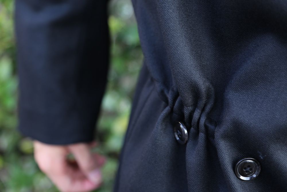 YOKE WOOL FLANNEL 11XL JACKET COAT"BLACK"Style.2020.11.16.