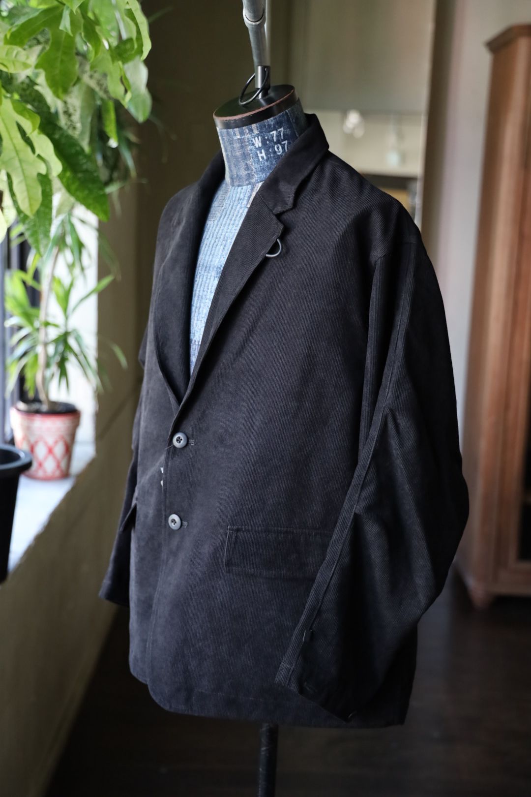 DAIWA PIER39 25FW TECH LOOSE 2B JACKET CORDUROY(BJ-32025W)BLACK