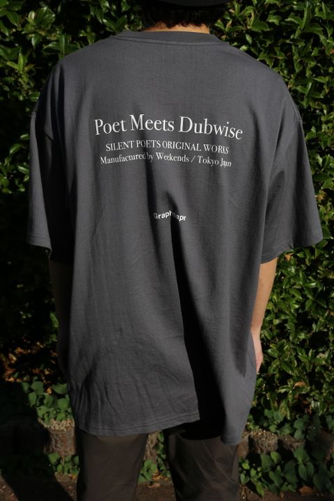 Graphpaper POET MEETS DUBWISE for Graphpaper Oversized Tee “WORDS AND SILENCE” style. 2021.06.21.