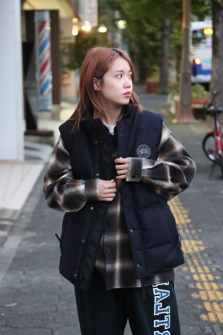 CANADA GOOSE 22AW GARSON VEST WOOL BLACK LABEL style.2022.10.31
