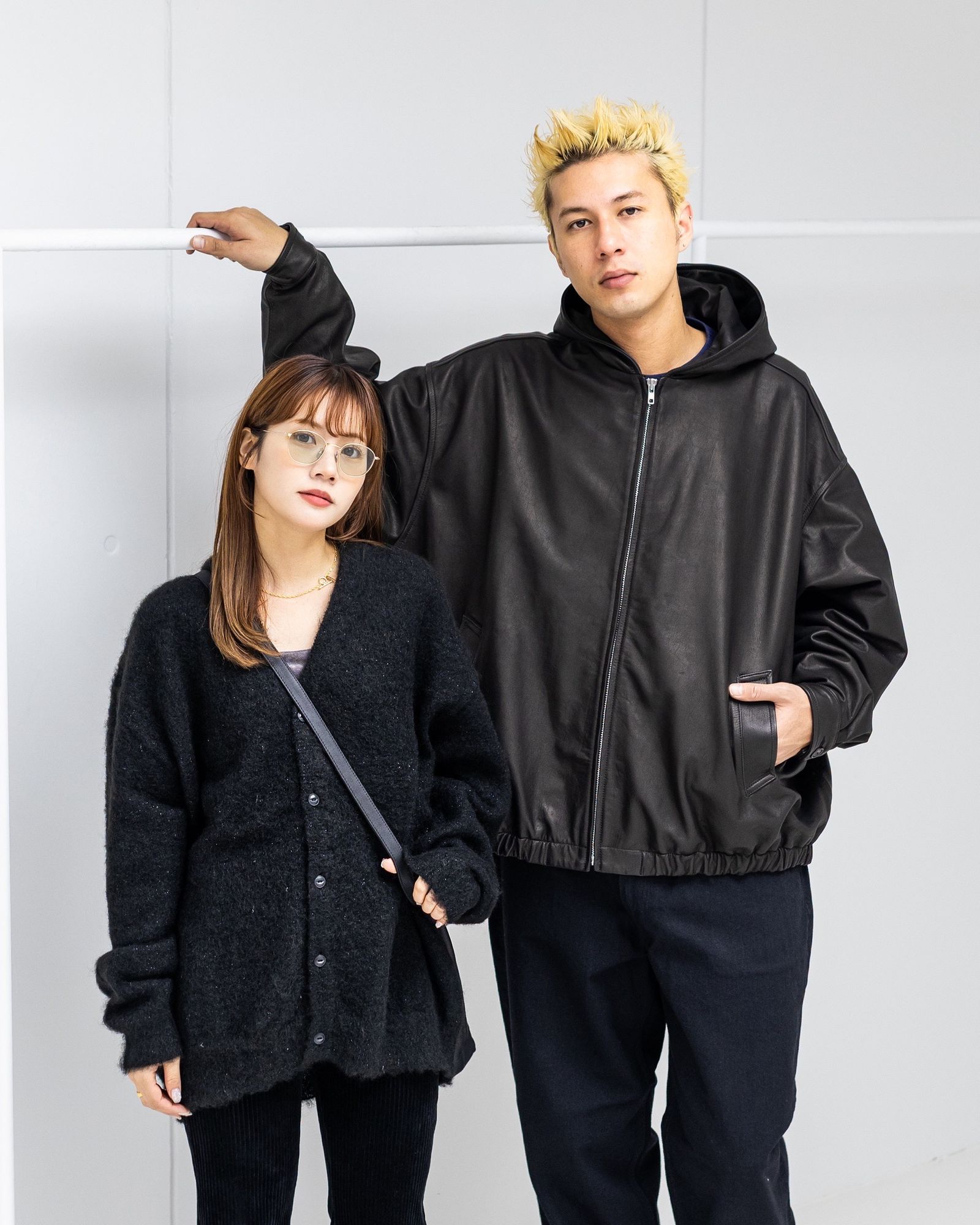 S.F.C 25FW エスエフシー LAME MOHAIR CARDIGAN(SFCFW25KN01)Black
