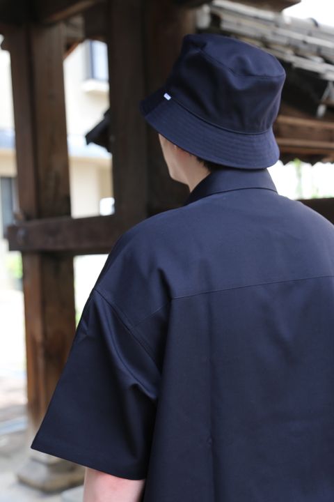 Graphpaper Selvage Wool S/S Oversized Box Shirt(GM212-50260) style.2021.6.19.