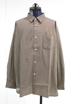フレッシュサービス 26SS CHRAFTeX® L/S STRIPE SHIRT(FSC262-50007)BROWN STRIPE☆5月30日(土)発売！