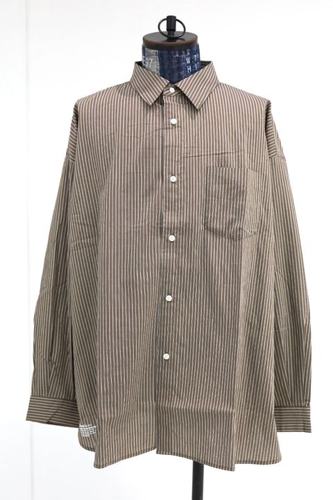 フレッシュサービス 26SS CHRAFTeX® L/S STRIPE SHIRT(FSC262-50007)BROWN STRIPE☆5月30日(土)発売！