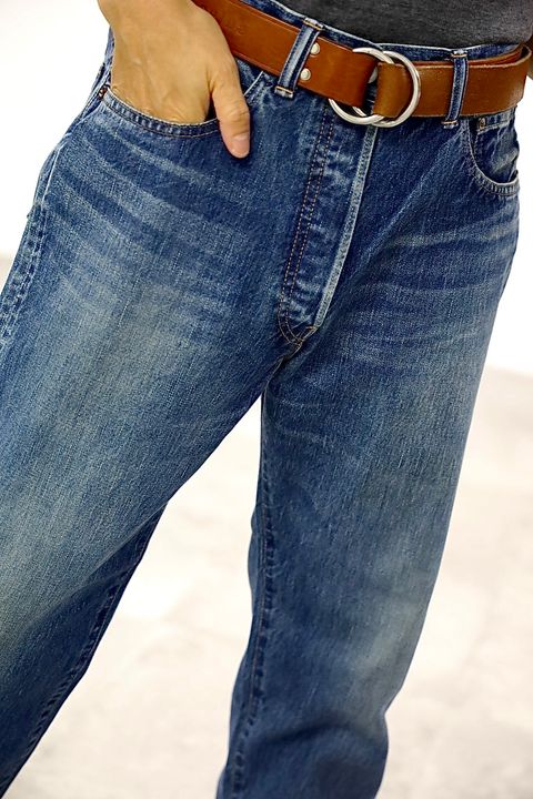 A.PRESSE Washed Denim Pants E"BLEACH"スタイル2025.10.12.