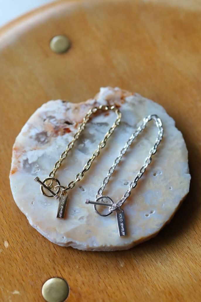 XOLO JEWELRY ブレスレット /Oval Cut Link Bracelet-4mm-Gold-(XOB117)★11月15日(土)再入荷！