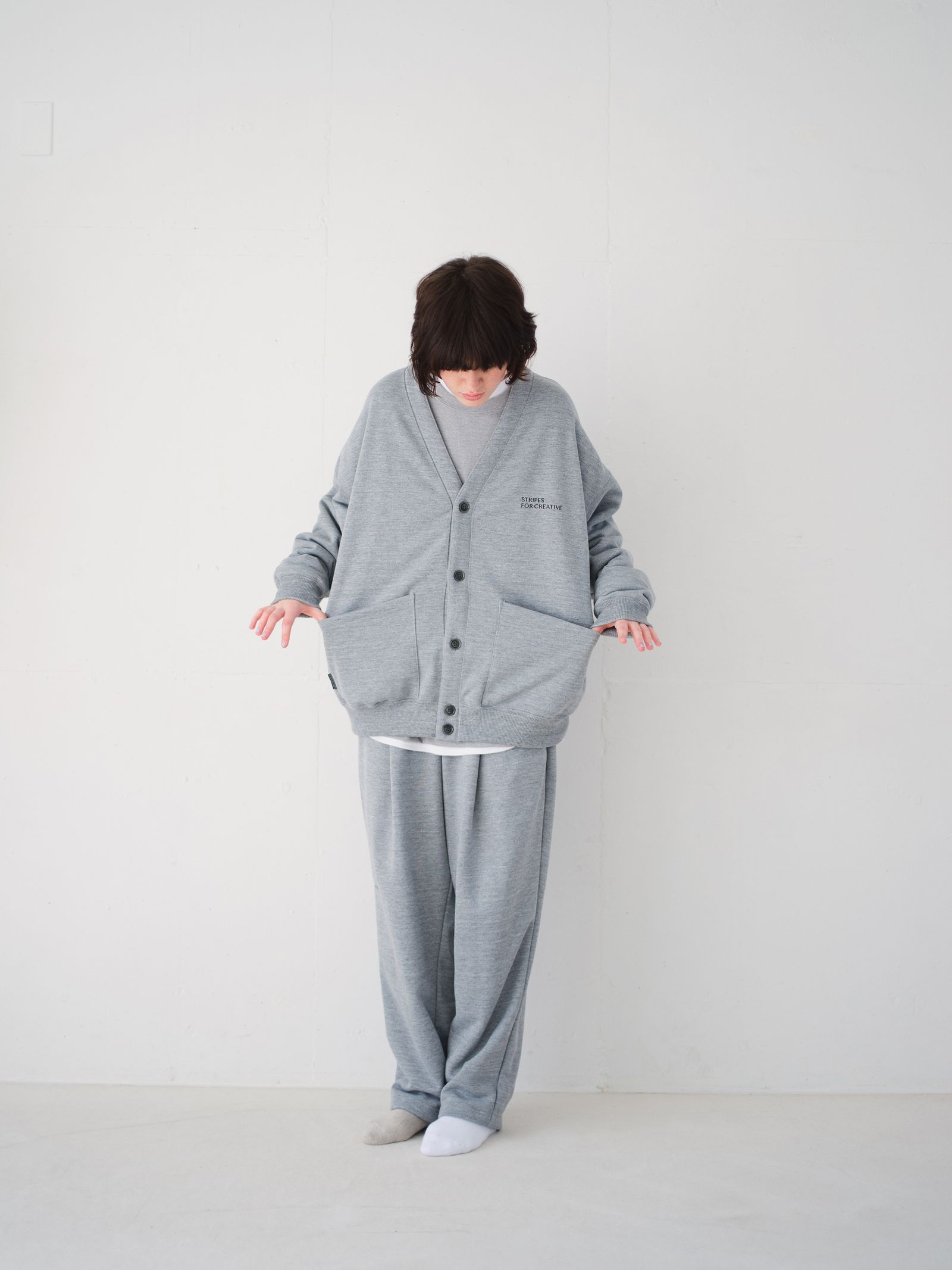 S.F.C 25FW エスエフシー TECH WIDE TAPERED SWEAT PANTS (SFCFW25CS03)Grey M