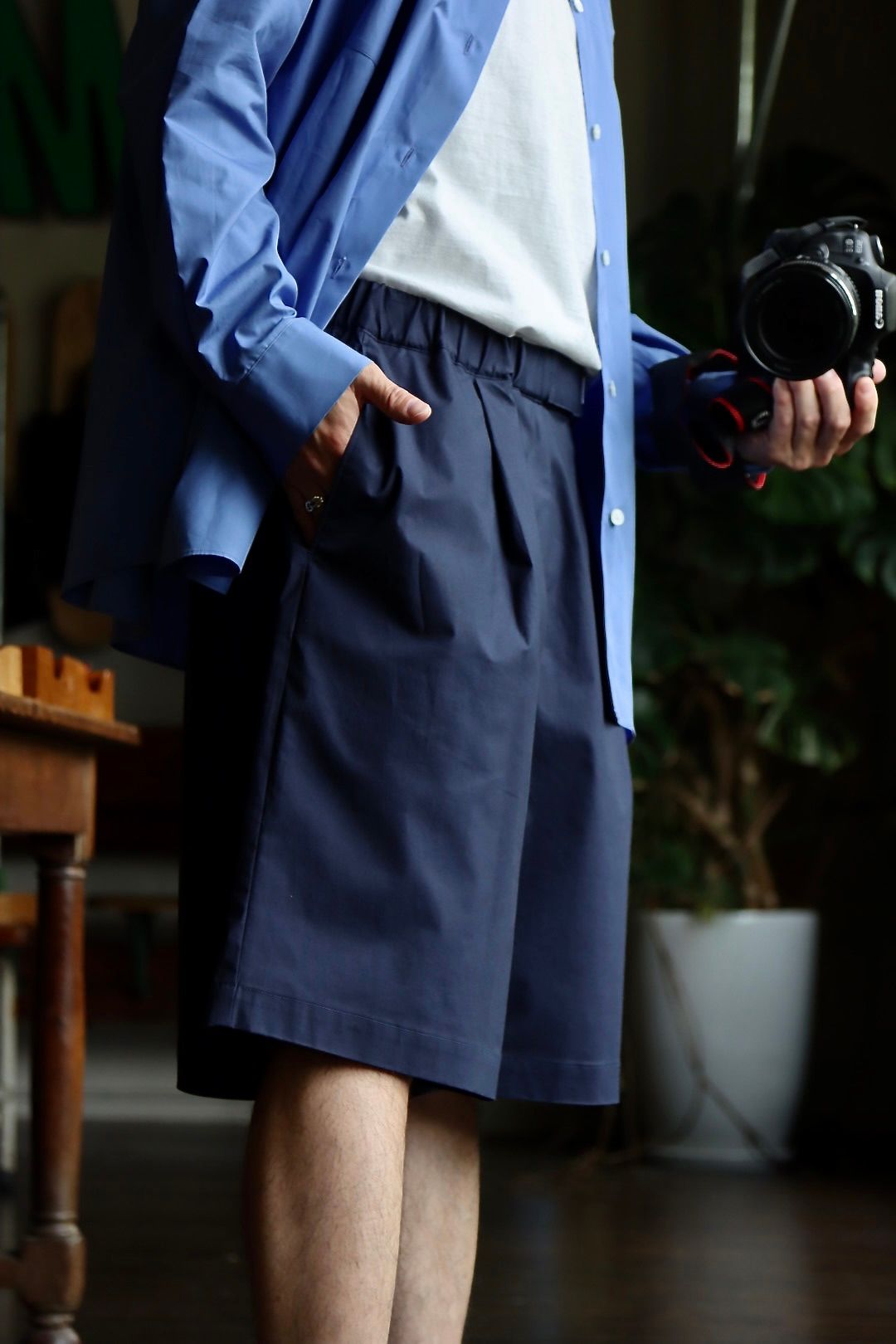 ATON 22FW STANDARD SHIRT"SAX"スタイル.2022.6.18.