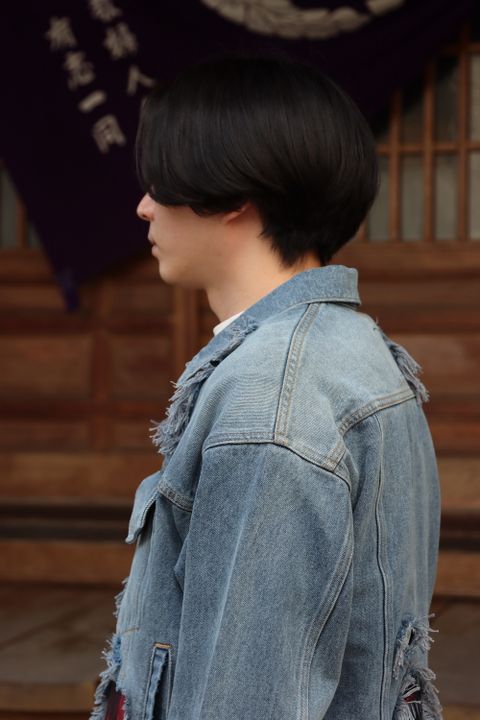 doublet RECYCLE DENIM MONSTER REPAIR JACKET(21AW11BL125) style.2021.9.20.