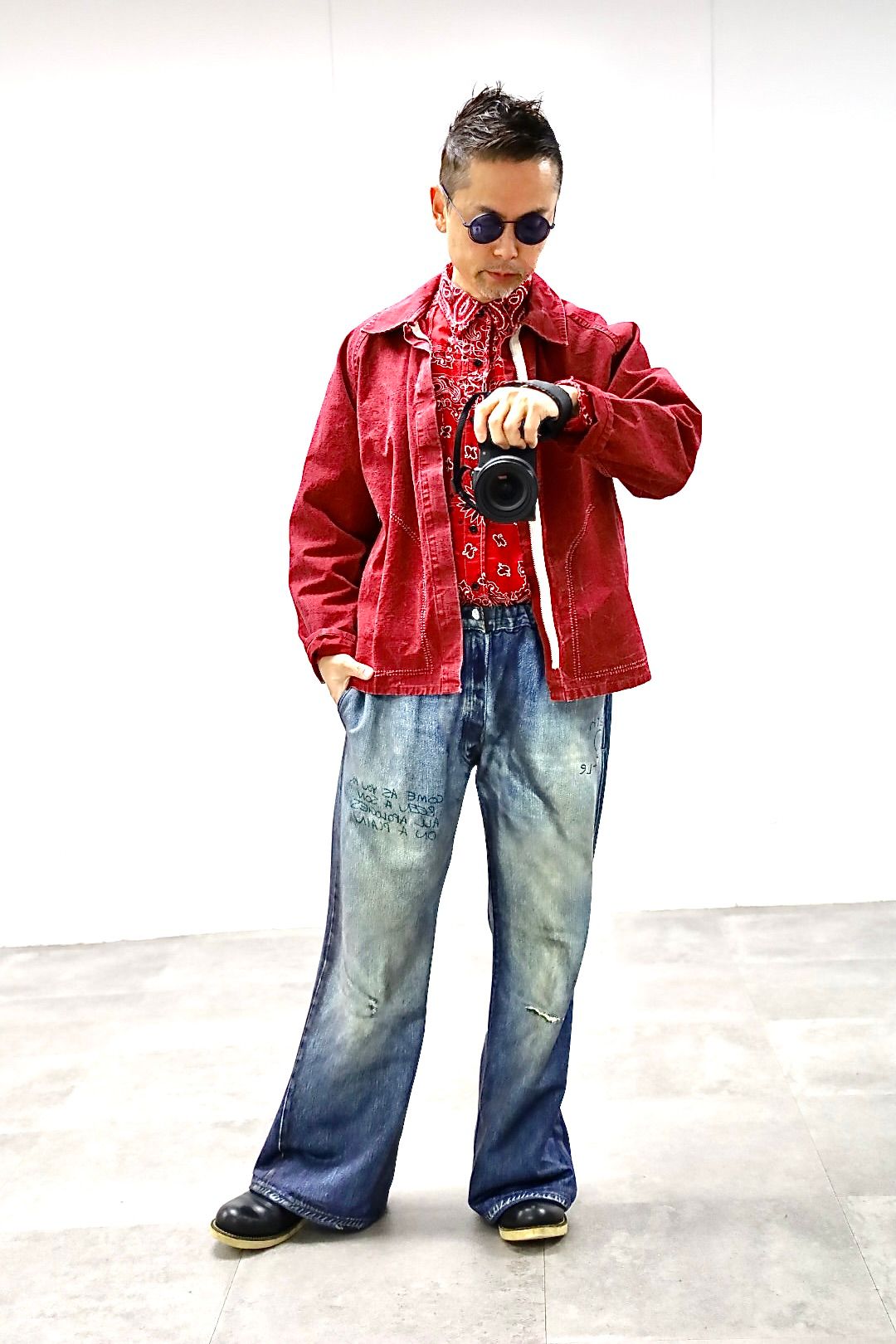 トーキングアバウト ジ アブストラクション 26SS フレアパンツ PRINT FLARE PT(26SS-PT-003)DENIM新作発売！