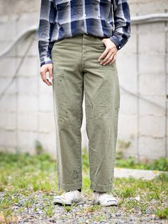 BOW WOW 26FW P47 HBT TROUSERS(BWU-P4HT)OLIVE GREEN☆9月5日(土)11:00発売！