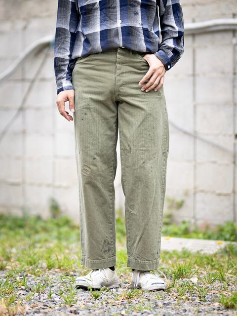 BOW WOW 26FW P47 HBT TROUSERS(BWU-P4HT)OLIVE GREEN☆9月5日(土)11:00発売！