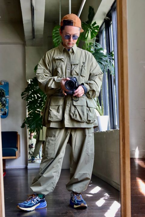 FreshService 23AW DRY TYPEWRITER TACTICAL POCKET L/S SHIRT"KHAKI"スタイル