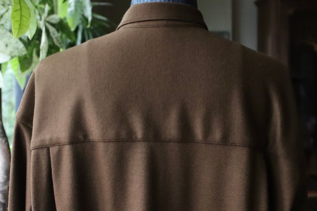 グラフペーパー 25AW Wool Smooth Flannel Oversized Regular Collar Shirt(GU253-50221B)BROWN☆10月4日(土)新作発売！