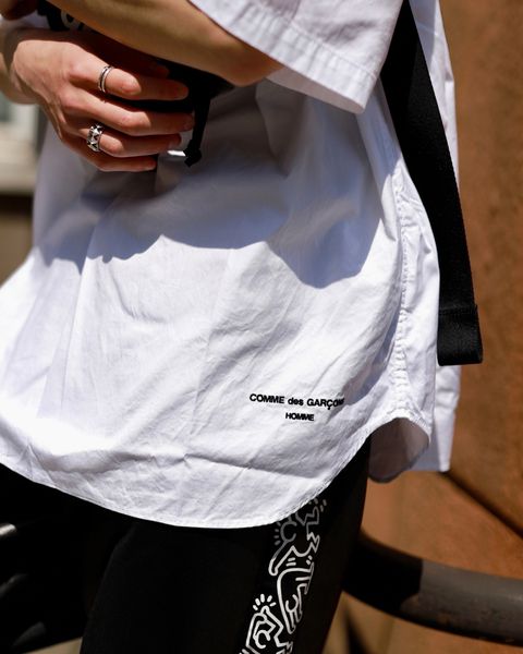 COMME des GARCONS HOMME コムデギャルソンオム23SS 綿オックスS/Sシャツ スタイル