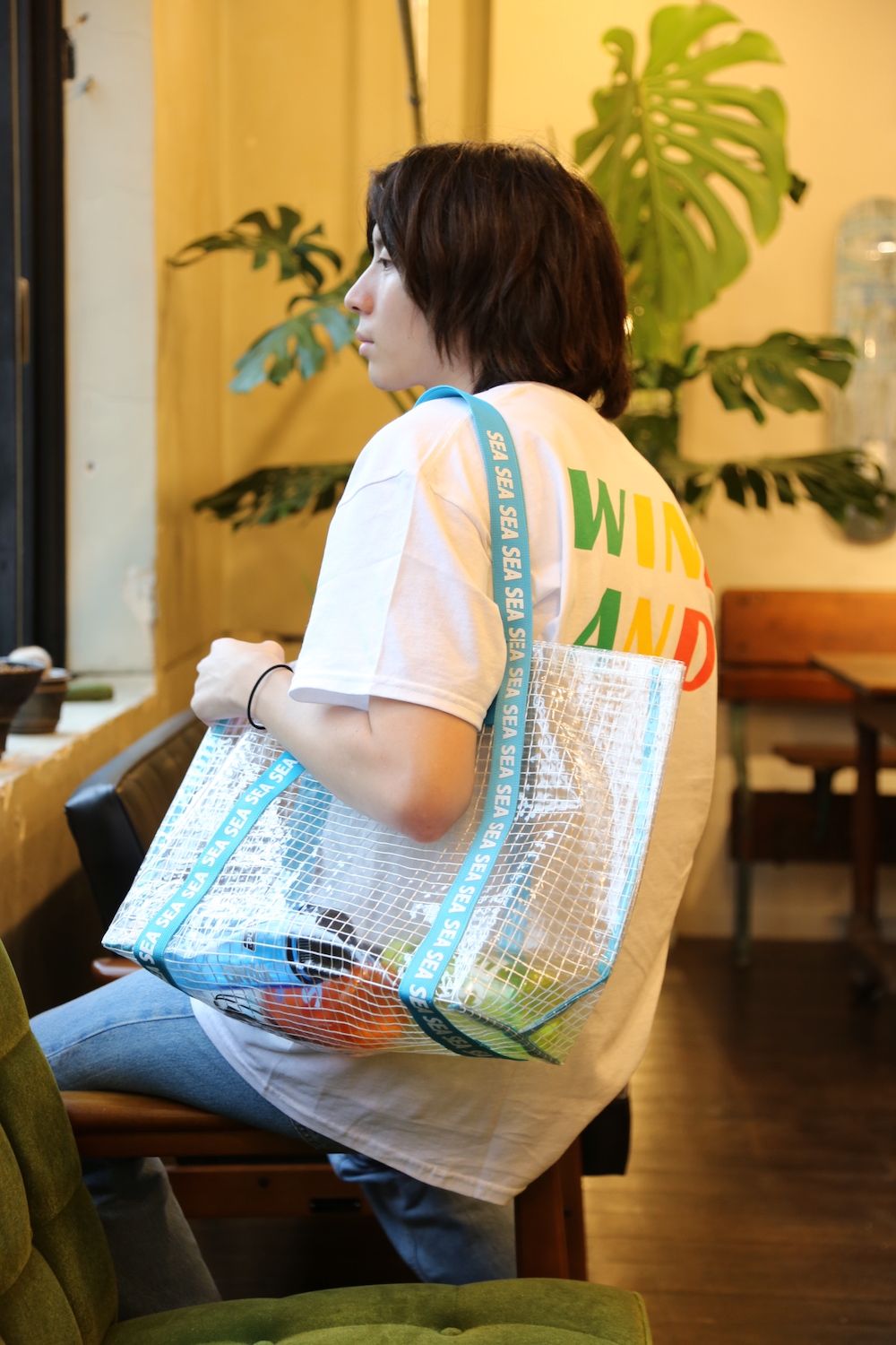 WIND AND SEA SEA"TRICOLOR"TEE(WDS-20S2-CS-05)GIN(WHITE)style.2020.7.10