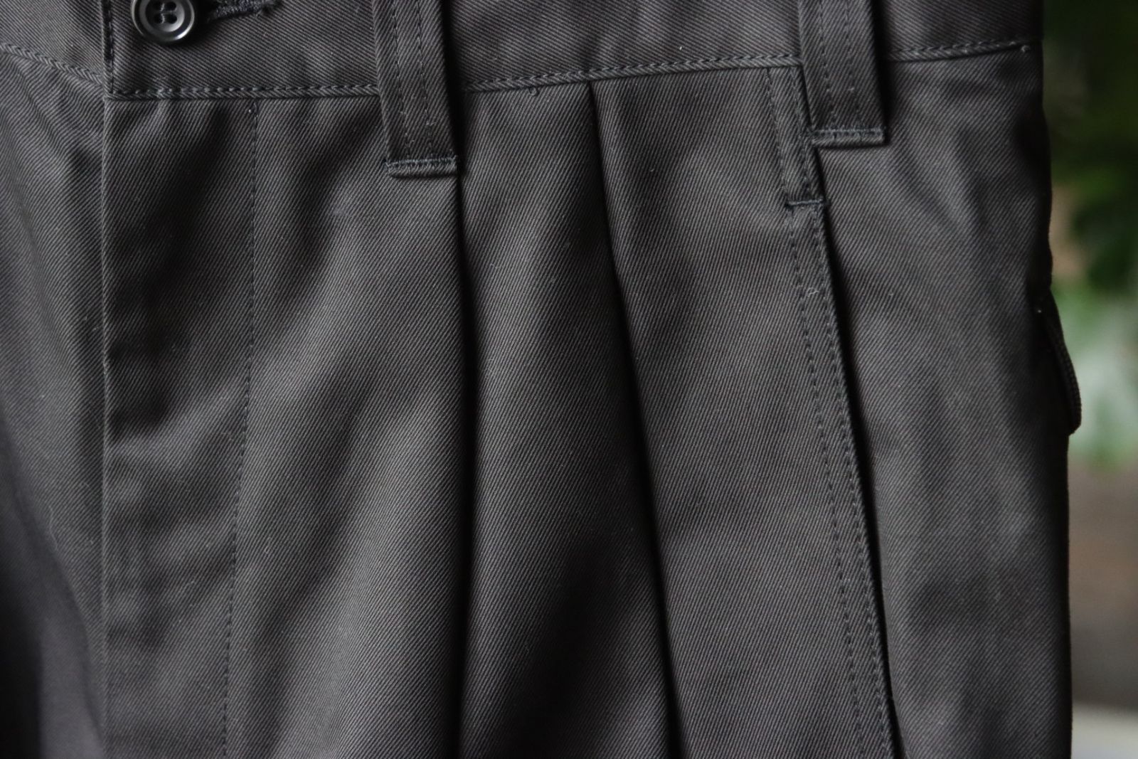 イズネス23SS ワイドチノパンツ WIDE CHINO PANTS(16PT02T02-1)BLACK