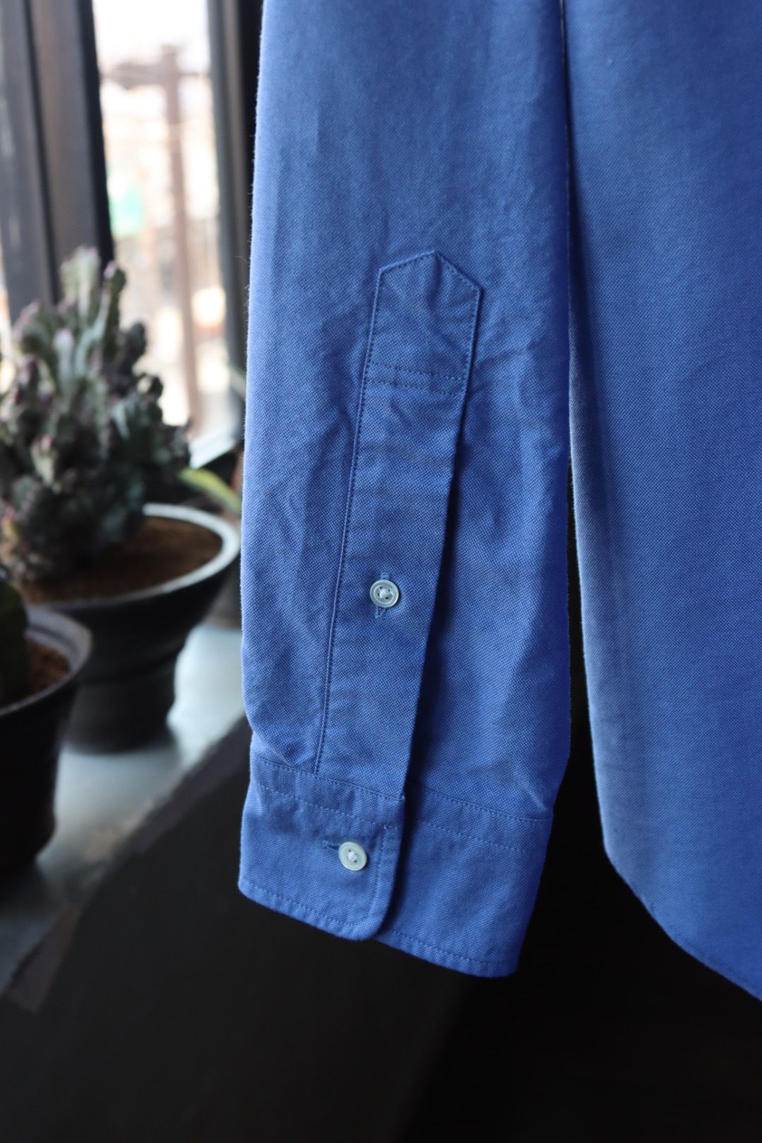 グラフペーパー24SS Oxford L/S B.D Box Shirt (GM241-50020B) SAX