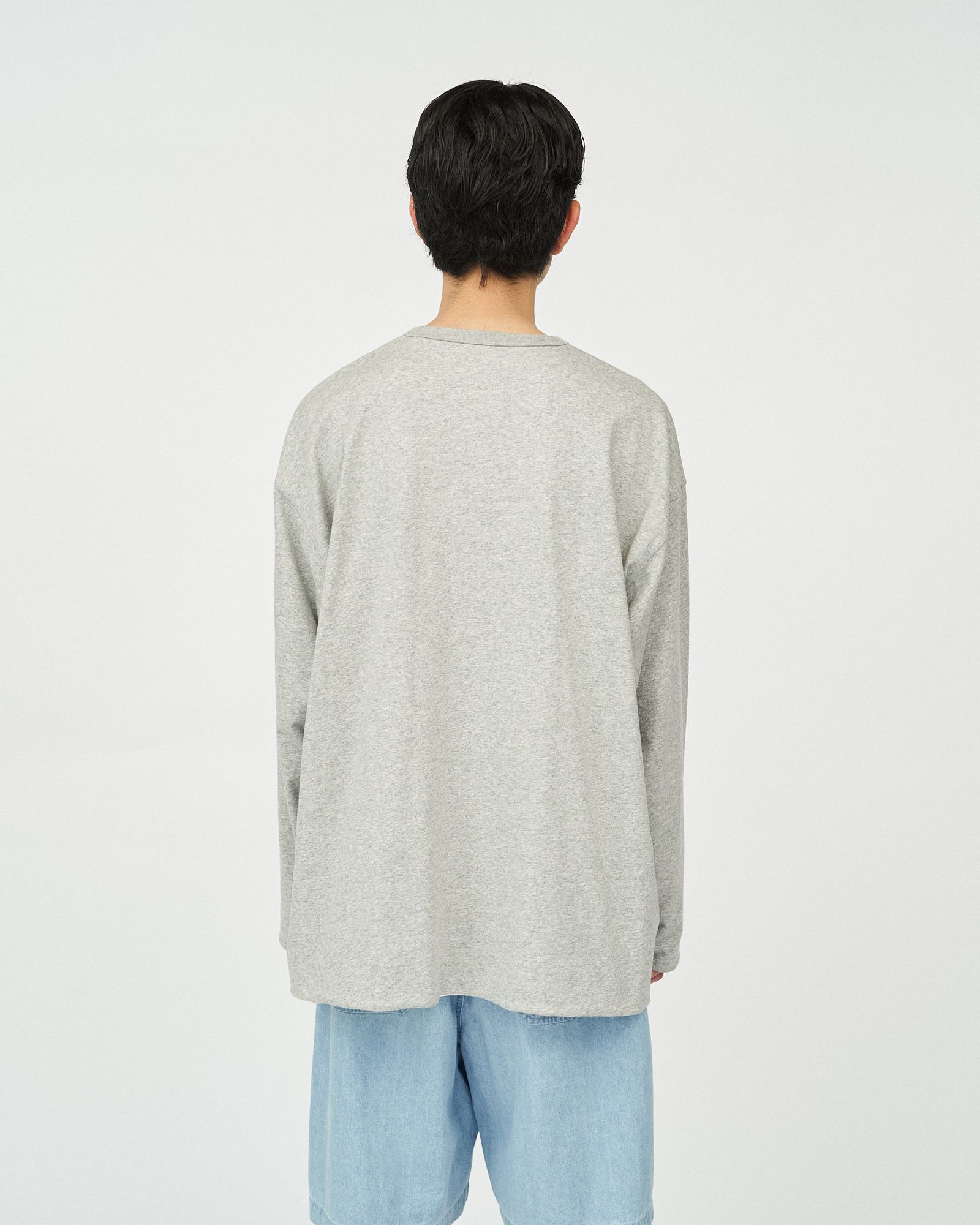 フレッシュサービス REVERSIBLE L/S TEE (FSC252-70041)H.GRAY