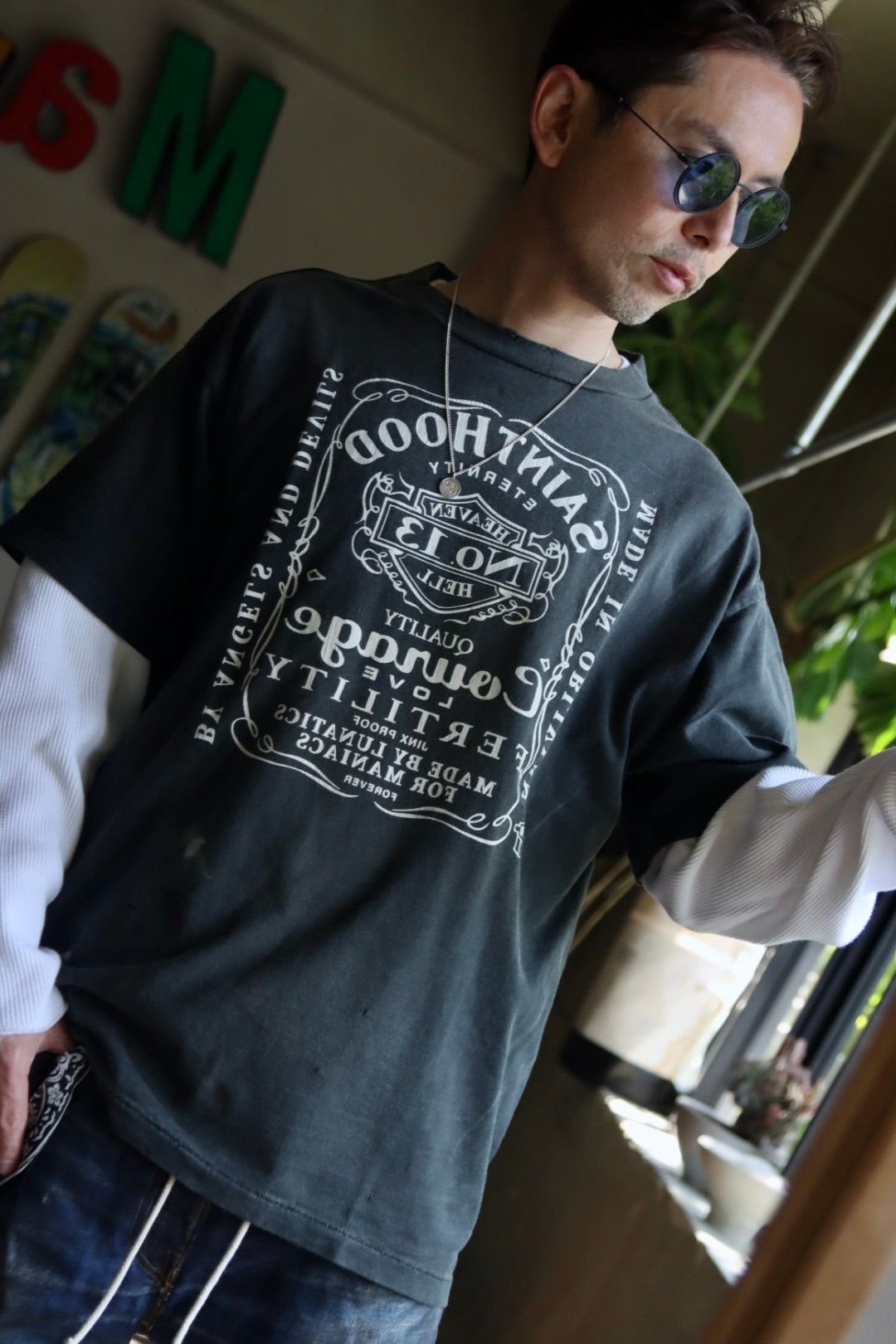 大きい割引 SAINT M×××××× コラボTシャツ L NEIGHBORHOOD Tシャツ