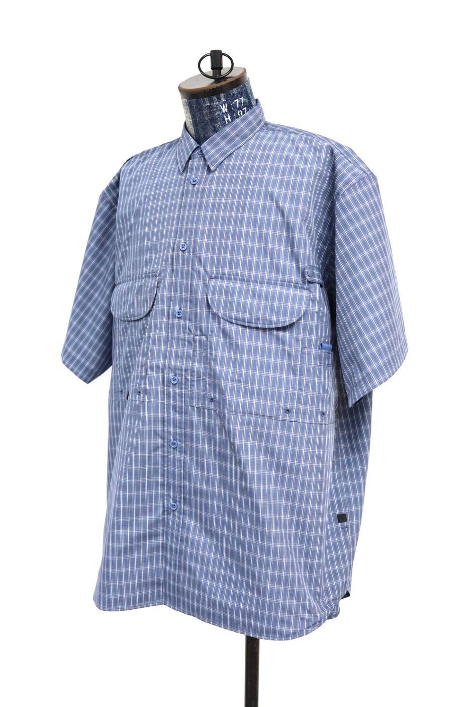 DAIWA PIER39(ダイワピア39) TECH FISHING SHIRT S/S SUMMER PLAID(BE-70026)SMOKE BLUE☆2月21日(土)発売！