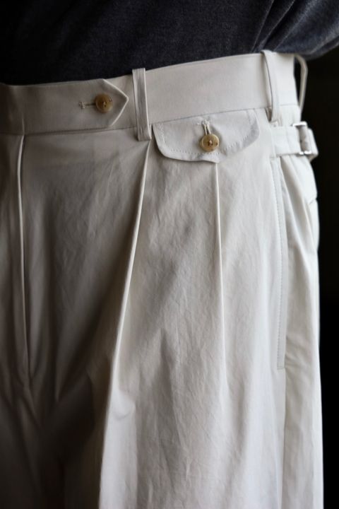 A.PRESSE High Density Weather Cloth Trousersスタイル