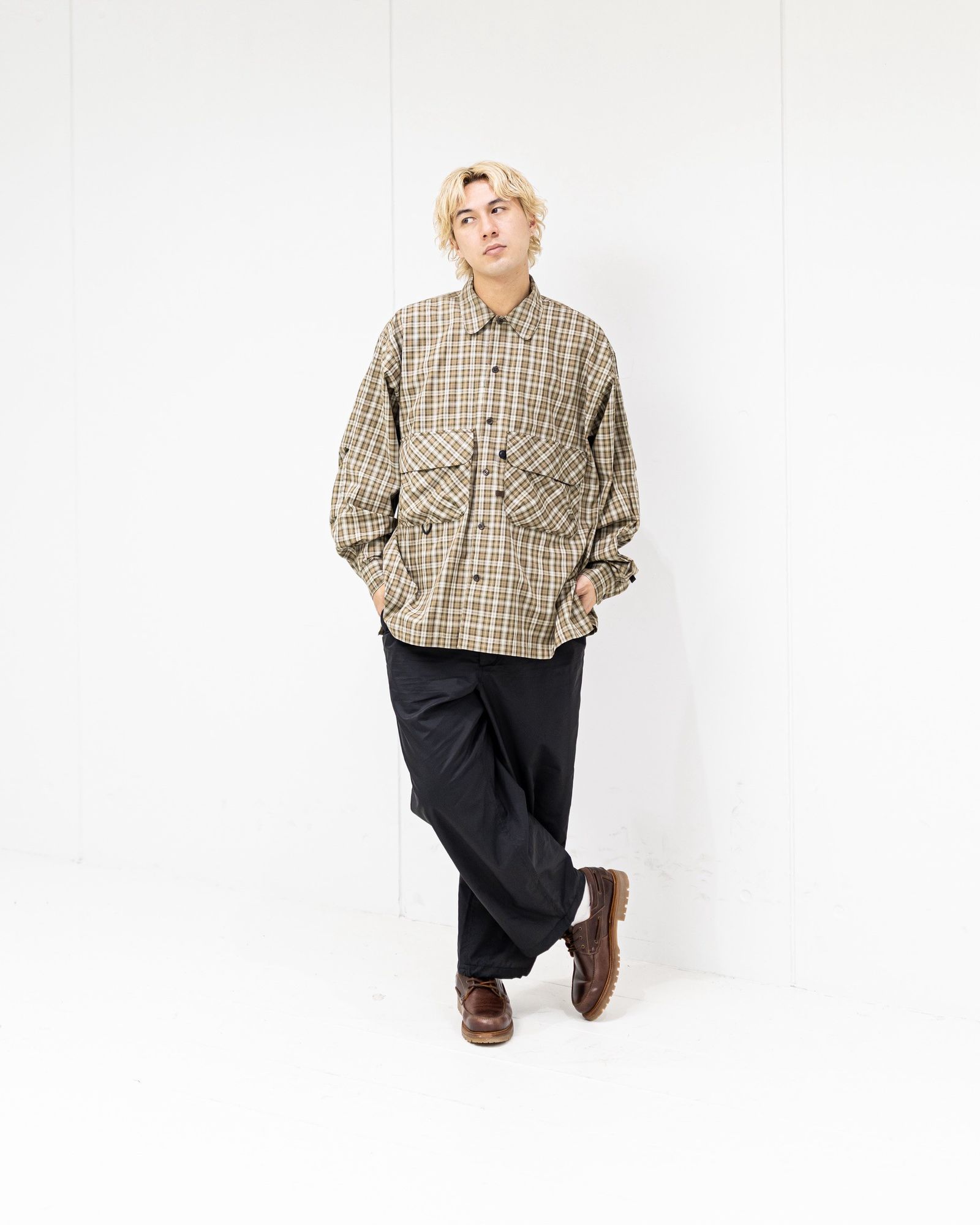 DAIWA PIER39 TECH SPORTS OPEN COLLAR SHIRT L/S GREN PLAID 3月28日(土)新作発売！