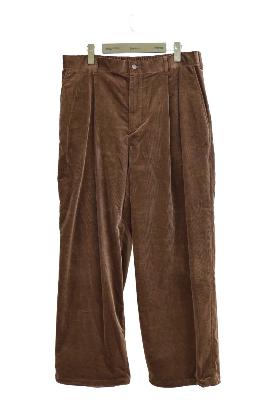フレッシュサービス 26AW AIR CORDUROY WIDE TROUSERS(FSC263-40087)BROWN☆10月3日(土)発売！