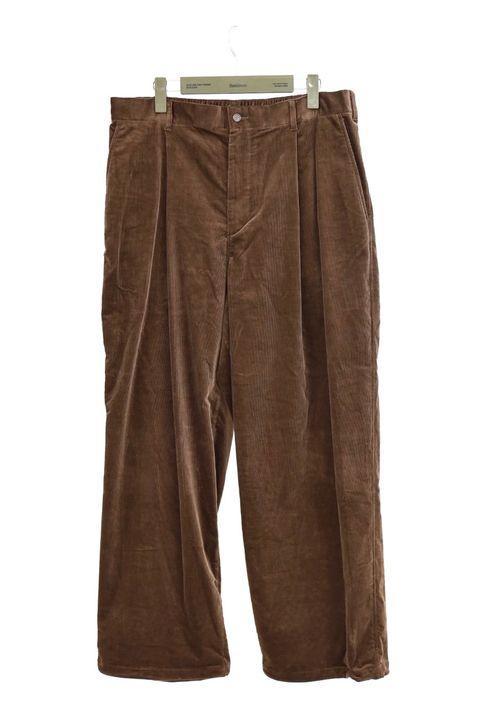 フレッシュサービス 26AW AIR CORDUROY WIDE TROUSERS(FSC263-40087)BROWN☆10月3日(土)発売！