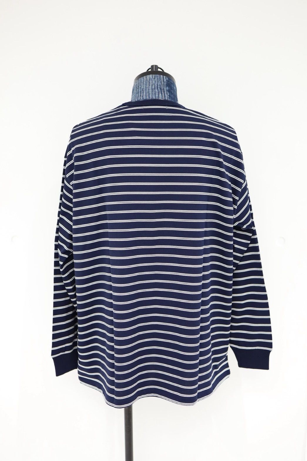 グラフペーパー26SS Tri Spun Border L/S Tee(GU261-70121B)NAVY×WHITE☆2月28日(土)発売！