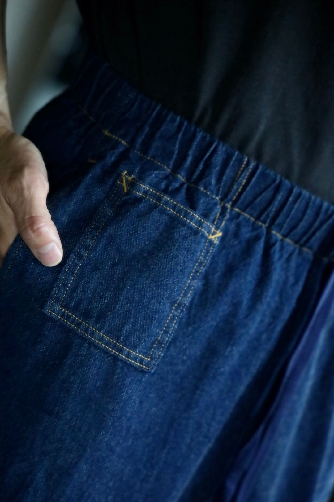 Gurank 25FW 8オンスダブルニーパンツ 8oz raw denim double knee pant (2550)INDIGO