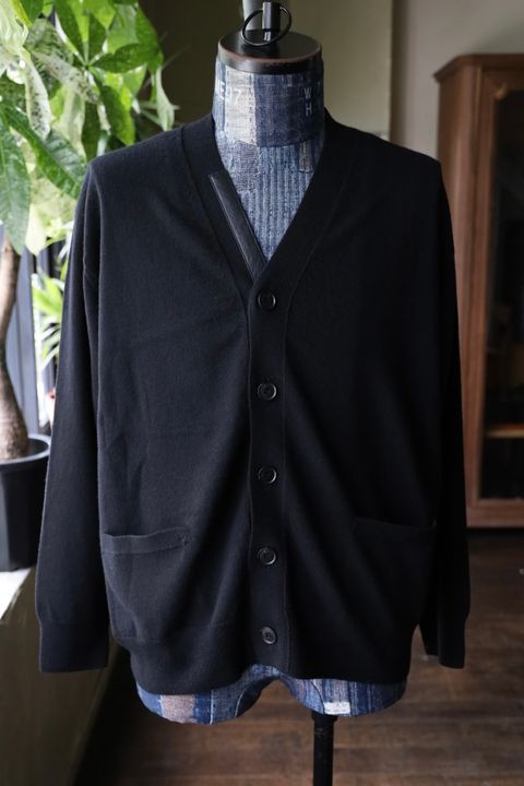 ヨーク 25FW FINE GAUGE CARDIGAN(YK25FW01125S)BLACK☆9月6日(土)発売！