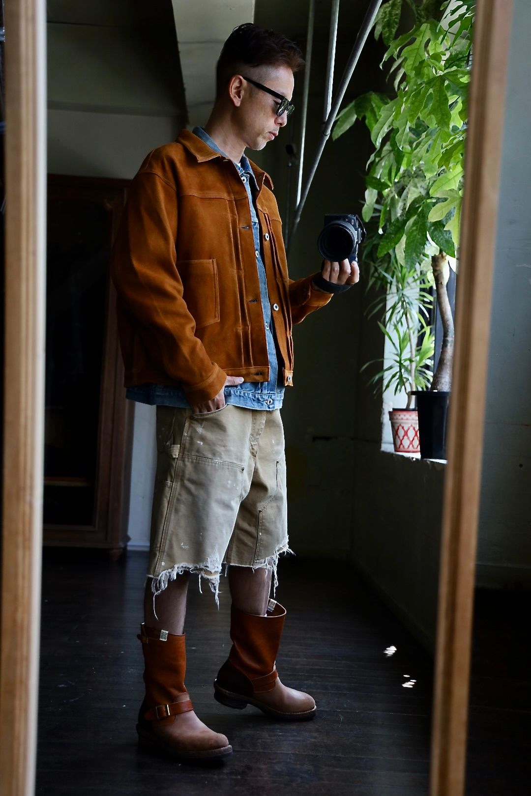 アプレッセ 2025 STYLE2 Vintage Suede Leather No.213 Jacket(25AAP-01-59)