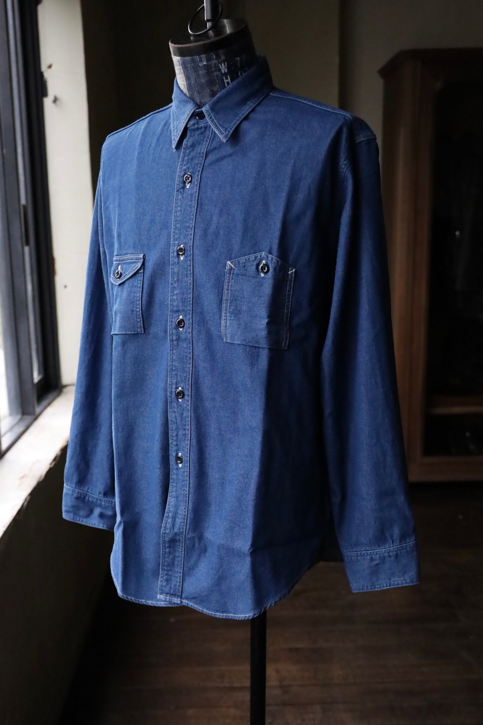 ファウンダ 25AW DENIM SHIRT (015FD252003)ONE WASH