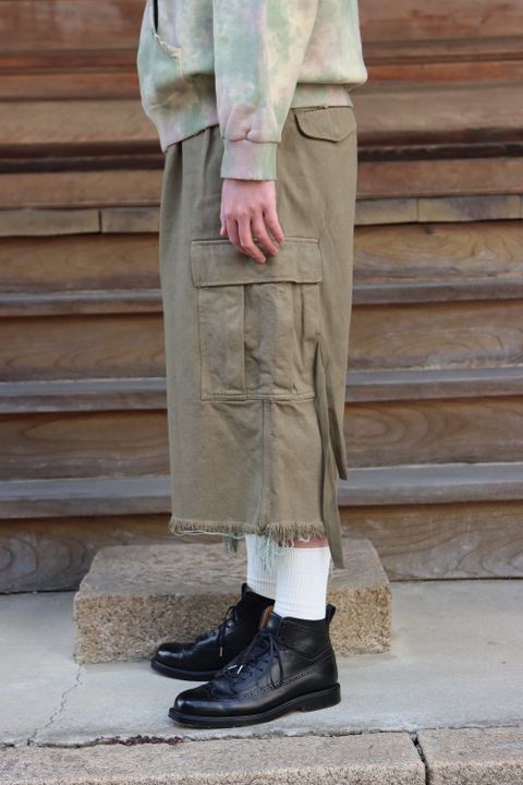 doublet WASTE VEGETABLE DYED HOODIE(22SS28CS209) style.2022.1.15.