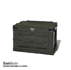 フレッシュサービス FOLDING CONTAINER w/2 DOORS "OLIVE"