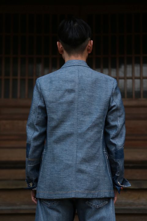 JUNYA WATANABE MAN 綿リネンデニムジャケットstyle.2021.2.7.