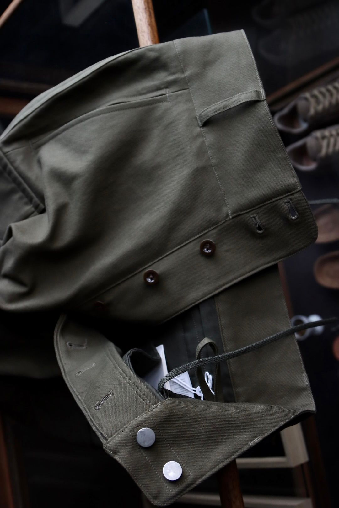 ブラームス23SS blurhmsROOTSTOCK Cotton Serge 47 Pants(bROOTS23S35)OLIVE※12月23日(金)発売！