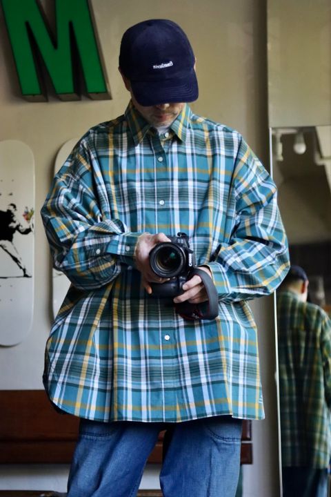 FreshService CORPORATE CHECK REGULAR COLLAR SHIRTスタイル.2022.11.2.
