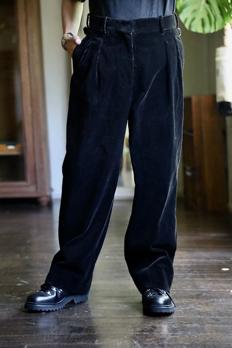 A.PRESSE - アプレッセ Vintage Corduroy Trousers(24AAP-04-16H)BLACK 