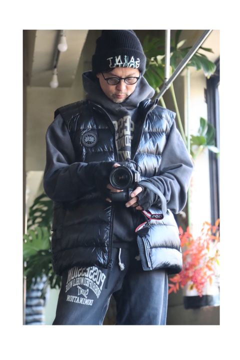CANADA GOOSE CROFTON VEST BLACK LABELスタイル