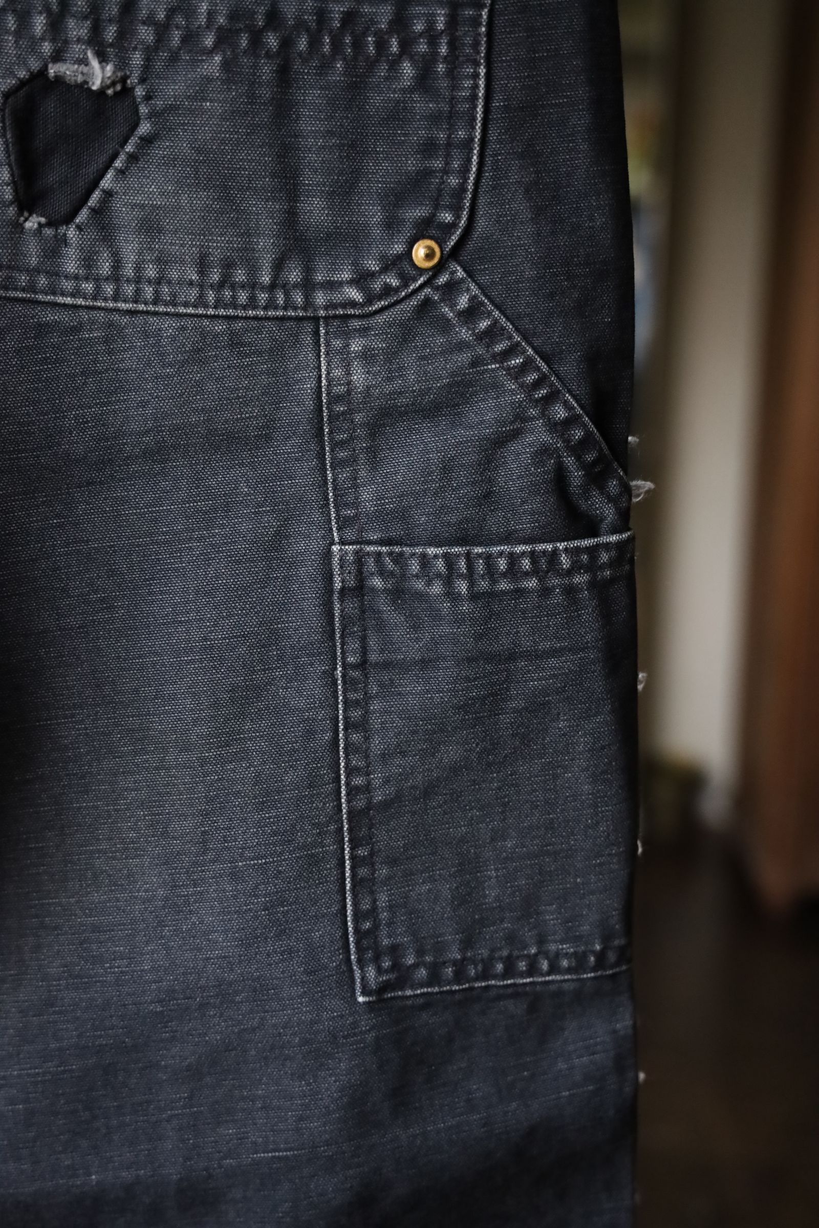 セントマイケル24AW DENIM DOUBLE KNEE (SM-YS1-0000-067)BLACK