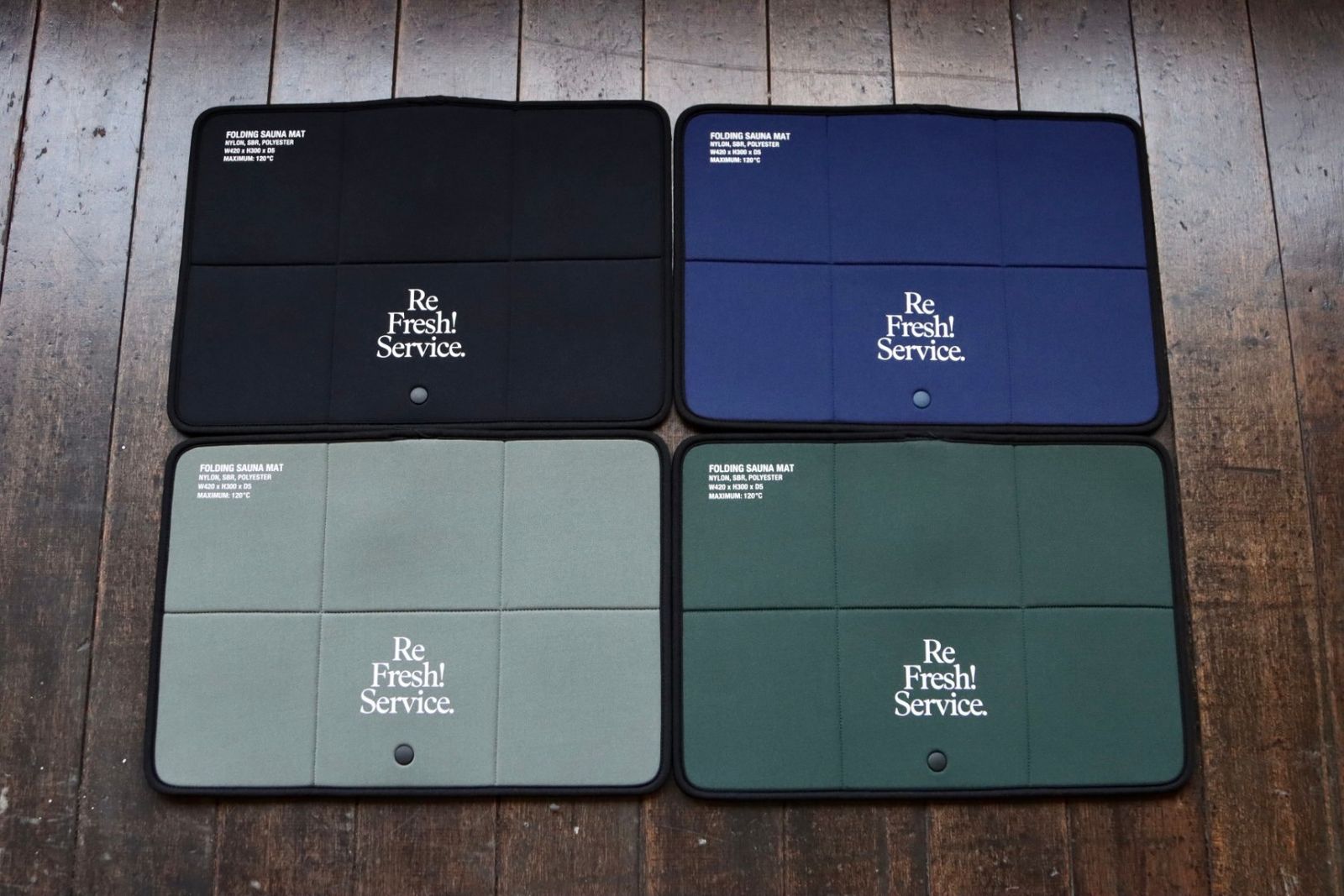 フレッシュサービス ReFresh!Service. “FOLDING SAUNA MAT”(BLACK)☆8月2日(土)再入荷！