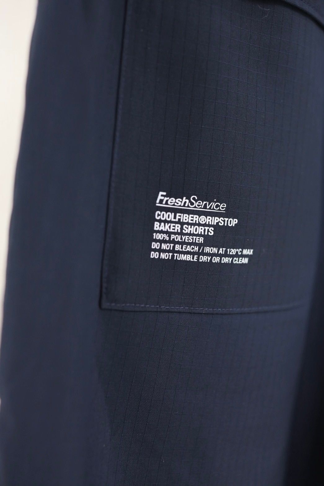 フレッシュサービス 26SS COOLFIBER® RIPSTOP BAKER SHORTS(FSC262-40011)NAVY