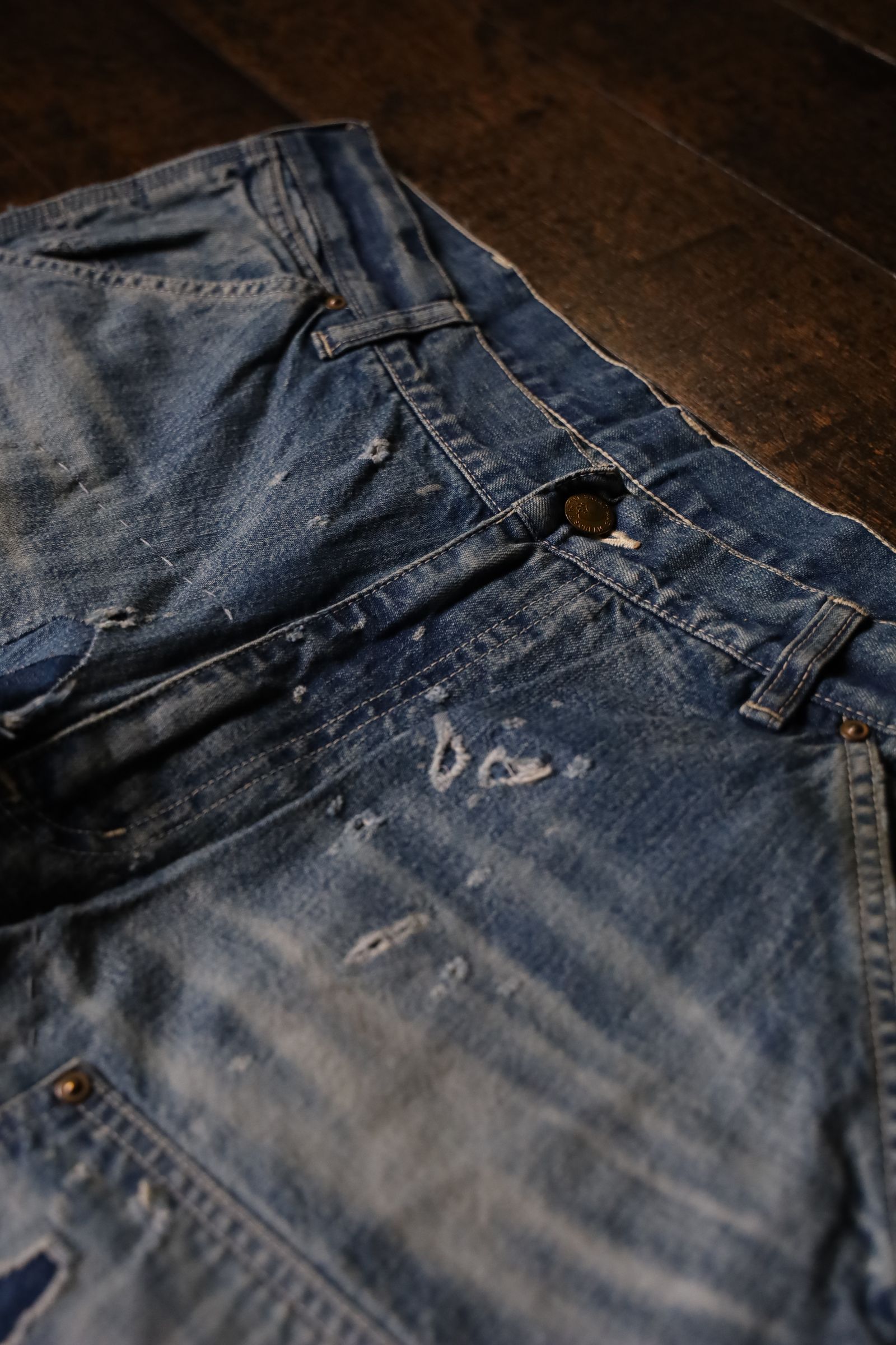 セントマイケル24AW DENIM DOUBLE KNEE (SM-YS1-0000-066)BLUE