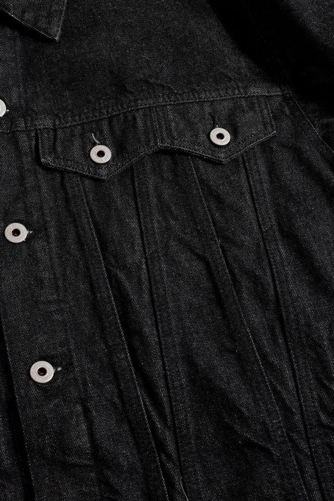 ファンダメンタル デニムジャケット THIRD THIRD JACKET RINSE(FA25JK33R-BK)BLACK
