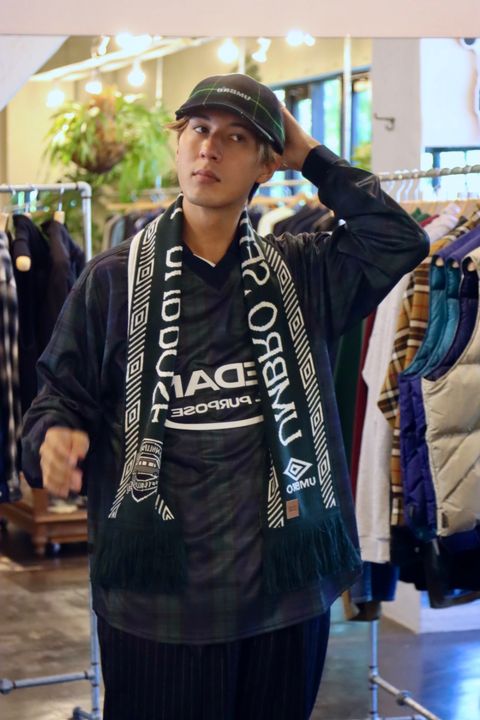 SEDAN ALL-PURPOSE 23FW UMBRO Game Shirt"Blackwatch"スタイル