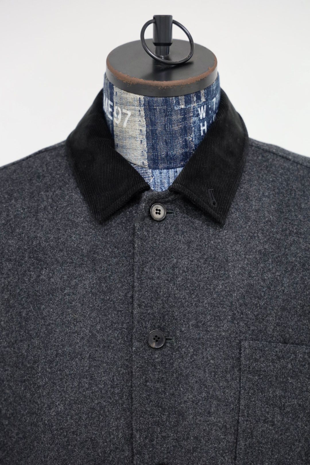 ANOTHER OFFICEアナザーオフィス Santiago Cashmere Work Jacket(AOEFJK011)Heather Charcoal☆10月10日(金)新作発売！