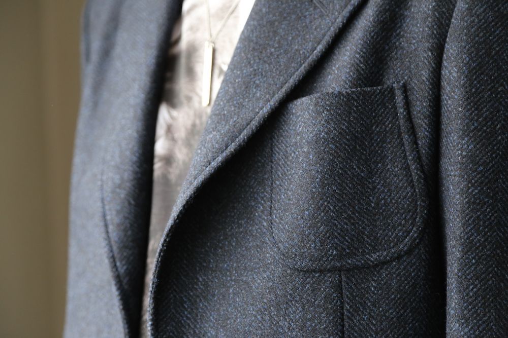 eYe JUNYA WATANABE COMME des GARCONS MAN ウールカシミヤツイード×綿デニム×綿ウィップコード(WF-J022-051) style.2020.9.12.